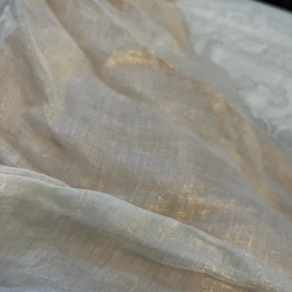 Carol Hannah Senara gown size 6. Layers of linen in shades of pink and cream - Picture 10 of 16